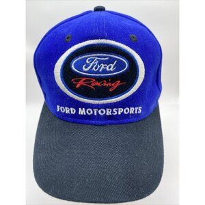 Ford Racing Motorsports Cars Vehicles Trucks Baseball Hat Cap Blue Black